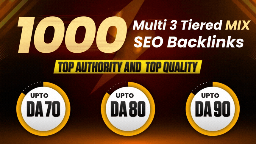 1000 SUPER CHARGE Multi 3 Tiered Seo Package With Our Professional Seo Backlinks & Link building