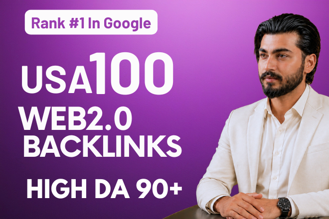 Premium 100 WEB2.0 Backlinks Using Powerful Strategy to increase ranking