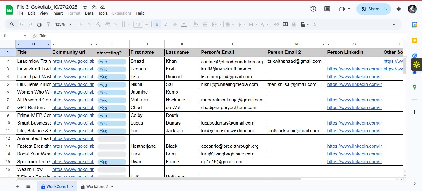 I provide you data b2b lead generation, 100 company email phone number website, linkedin details