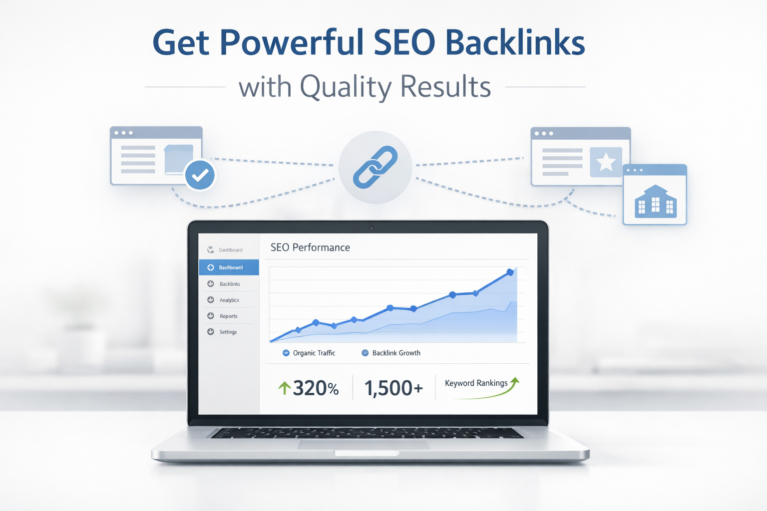 Get powerful SEO Backlinks with Quality results
