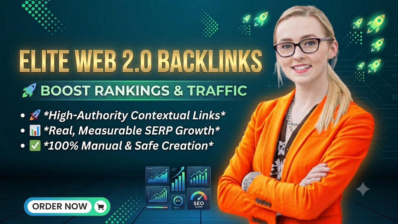 I Will Provide 50 High DA Web2.0 Backlinks