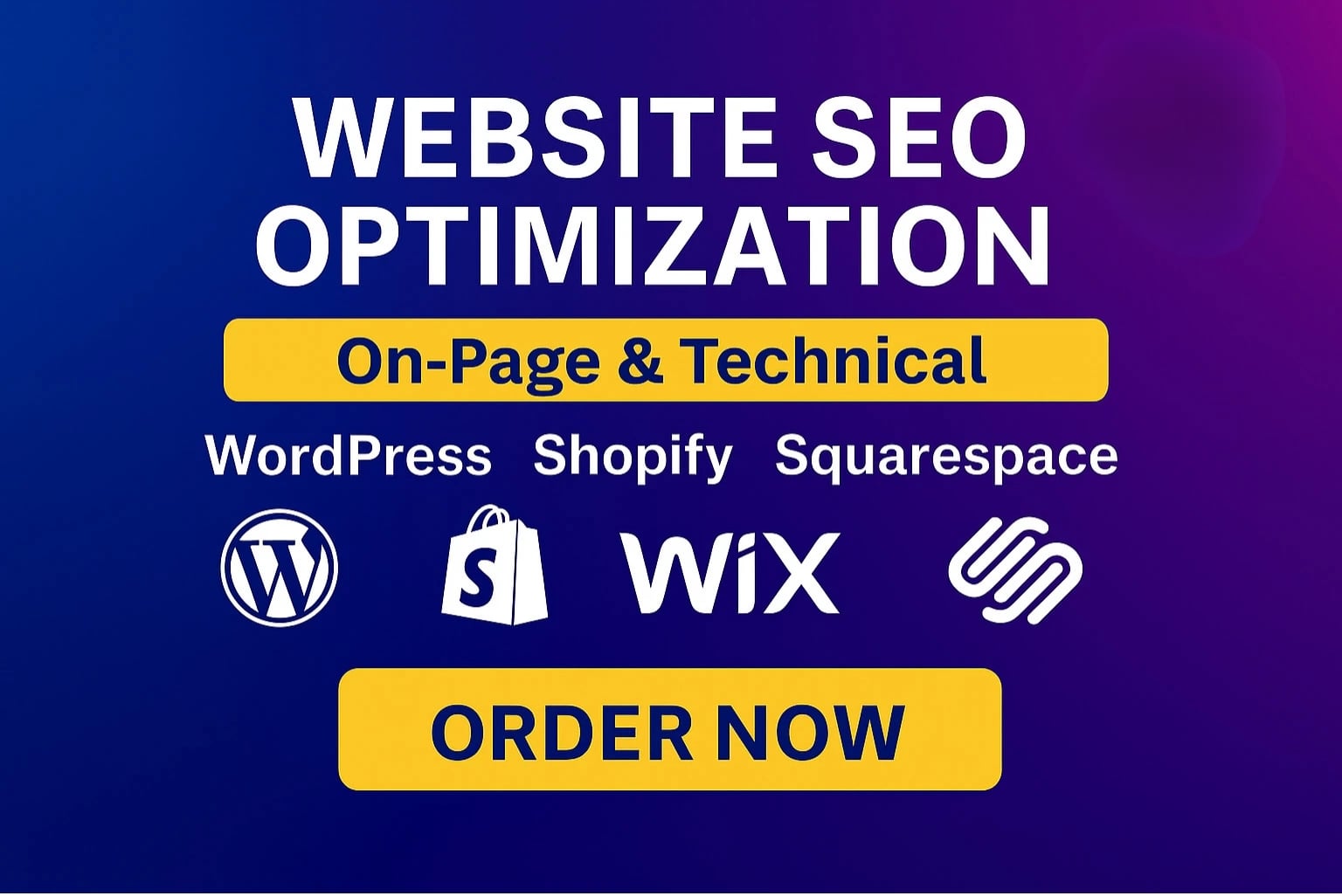We will optimize website onpage technical SEO service wordpress shopify wix