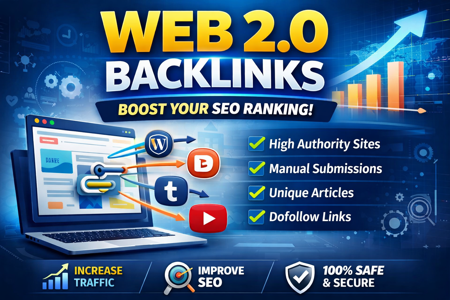 I will build web 2.0 links to improve website authority