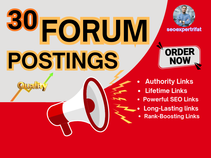 Forum Posting Service | High Quality Manual Posts