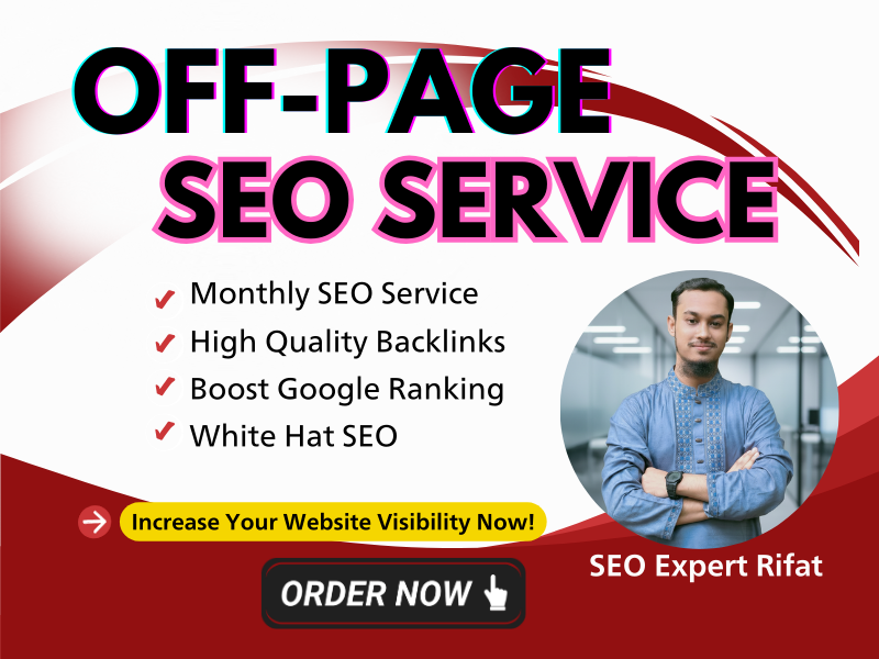 Monthly Off-Page SEO Service with Powerful White Hat Link Building