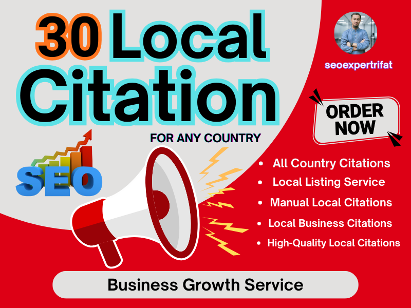 30 Local Citation Service | Boost Local SEO & Business Ranking