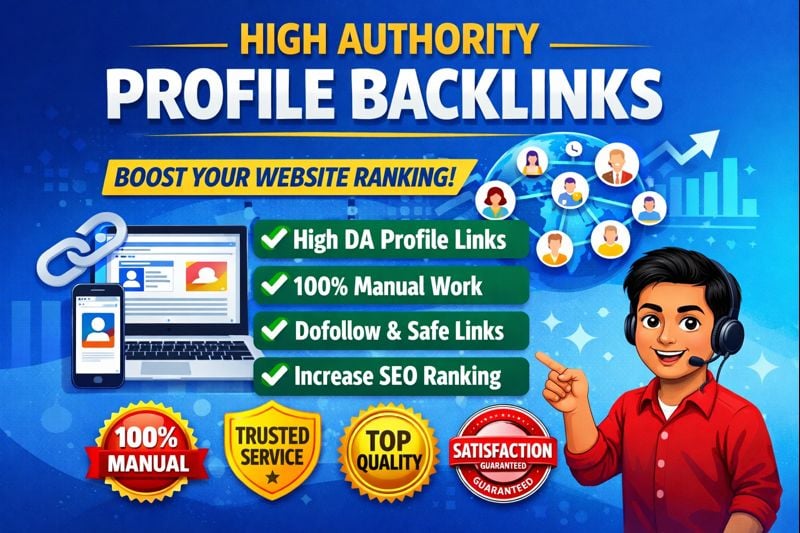I Will Build 100 Manual High DA Profile Backlinks for...