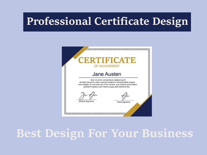 I Will Create Eye Catching and Professional Certifica...
