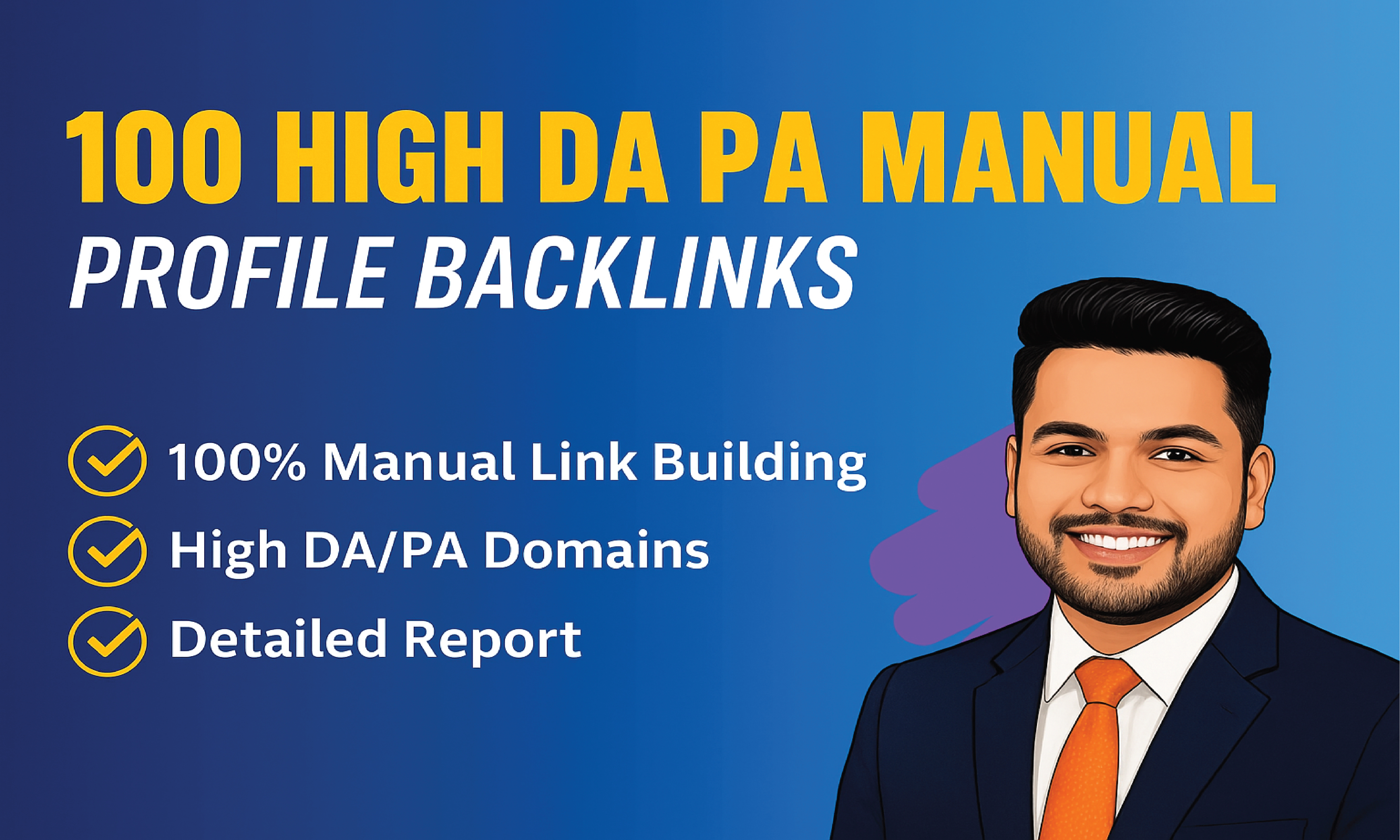  I will give powerful Profile Backlinks and high DA PA profile backlinks service