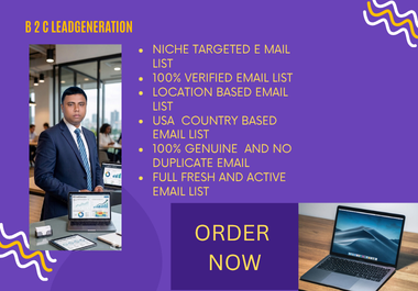 I will provide 10000 niche targeted verified B2C emai...