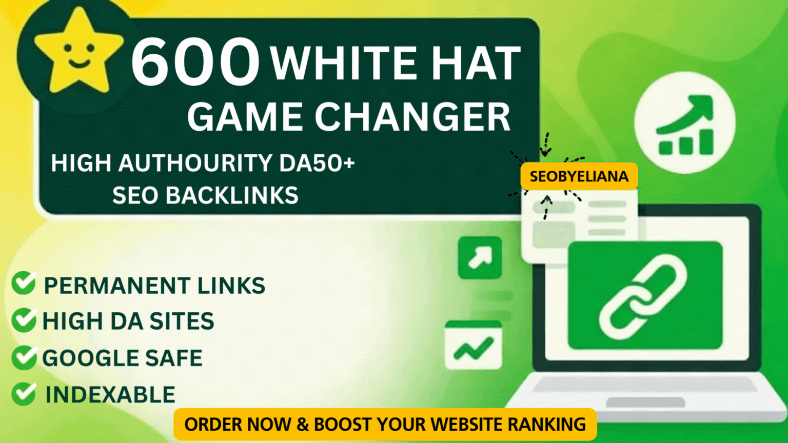 I will create 600 GAME CHANGE White Hat SEO backlinks Link building Service