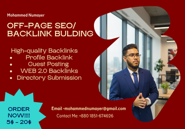 I will Provide 20 High quality Backlinks for you 