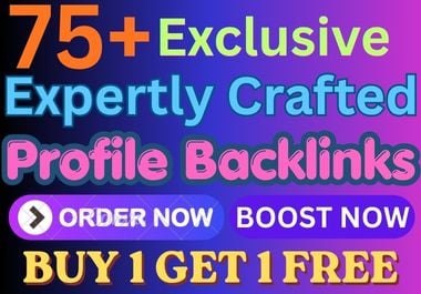 Exclusive 75 Profile Backlinks upto DA 70 to 80 Plus ...