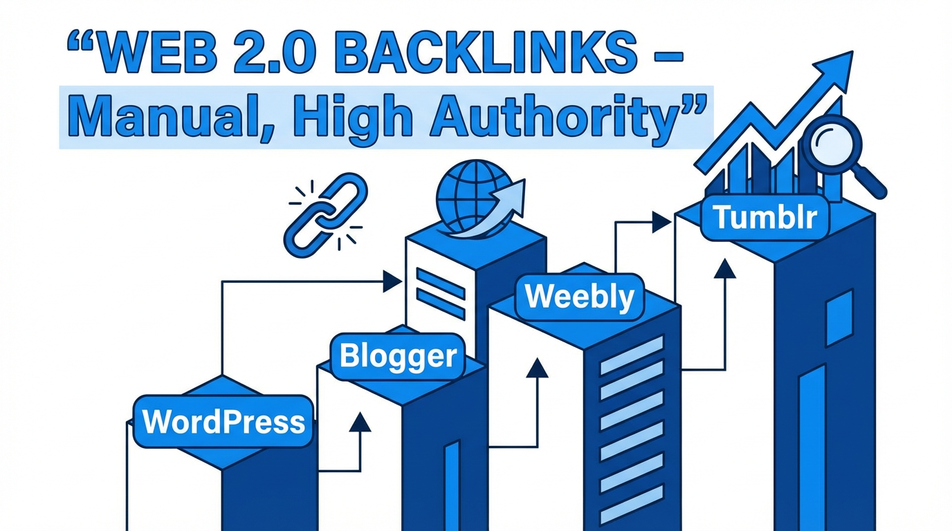 I will create high authority Web 2.0 backlinks with unique content for ranking