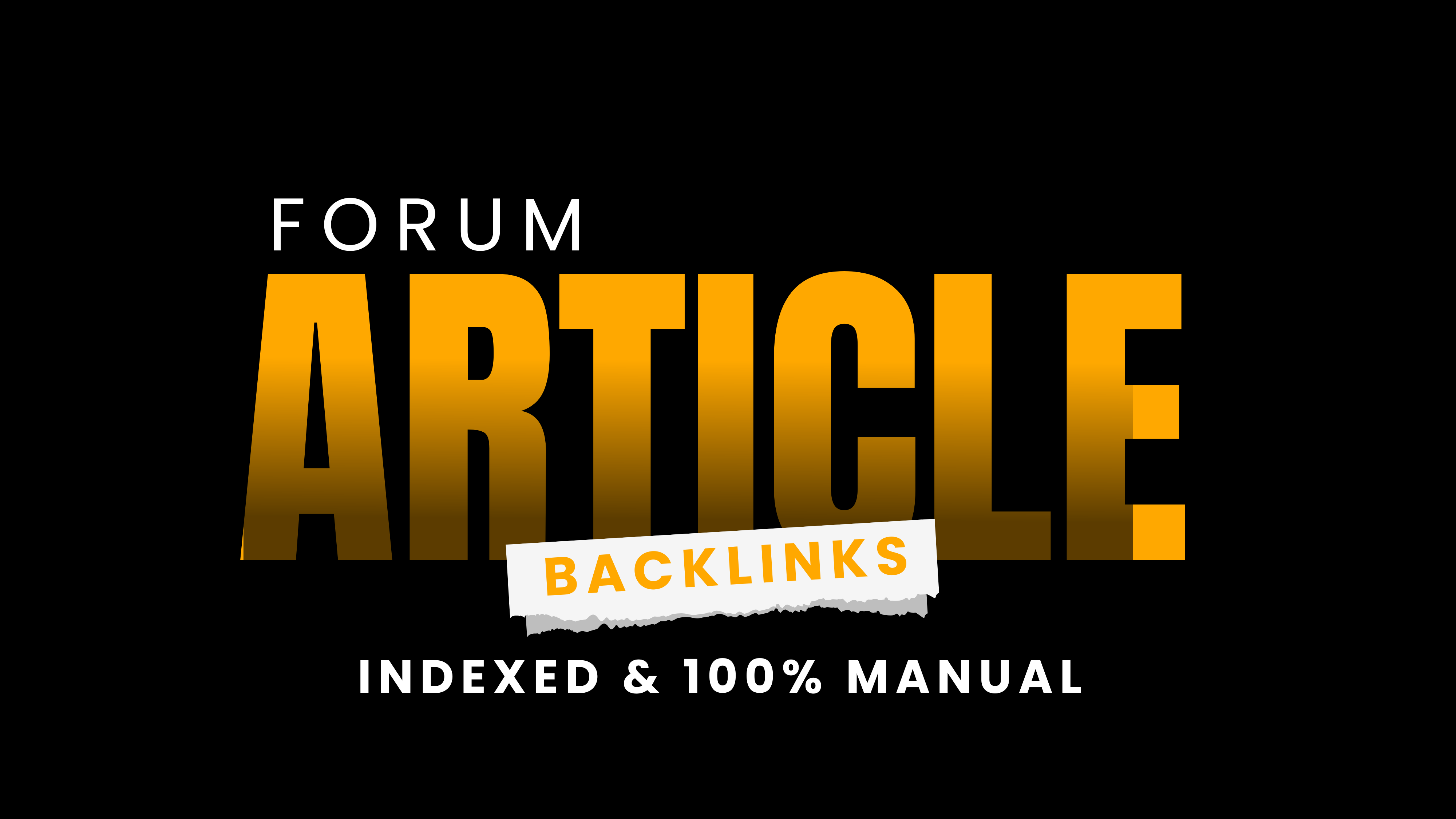 Manual Forum Posting SEO Backlinks with Articles