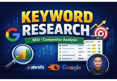 I will perform advanced keyword research and competit...