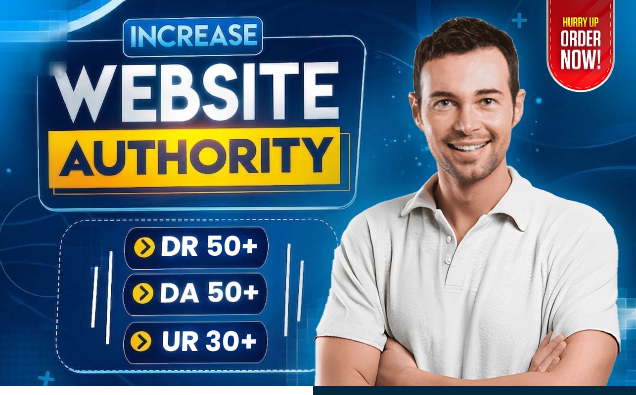 Rank Higher with Safe and Permanent DA 50+ DR 50 & UR 30+ Authority Backlink Service