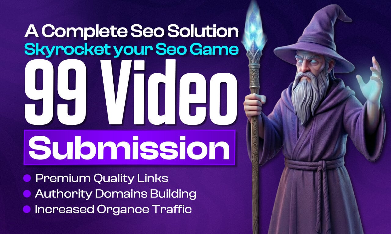 I will create 99 high quality video submission backlinks for SEO