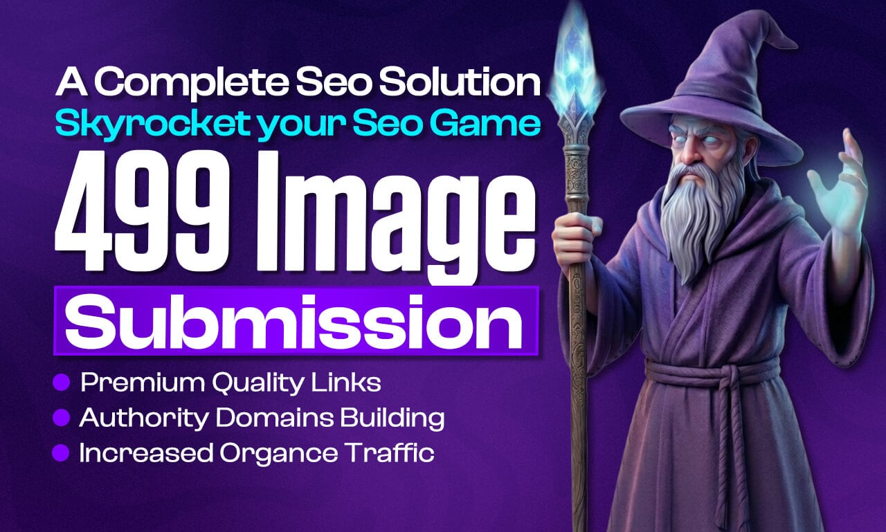 I will create 499 high quality image submission backlinks for SEO
