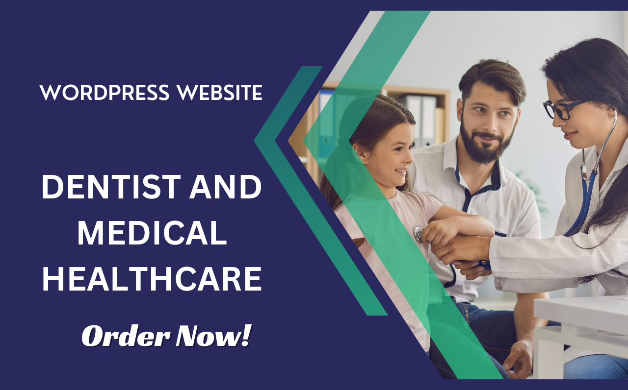 I will make medical, healthcare, dental website in the WordPress