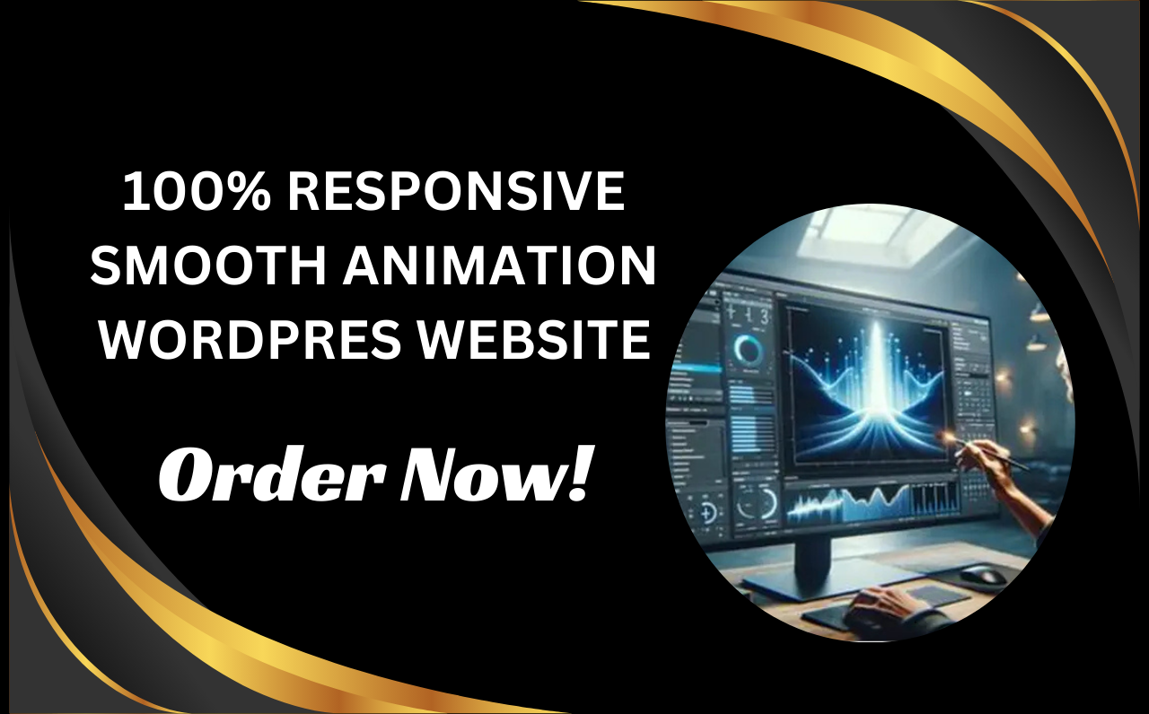 I will build a professional animation wordpress website with elementor