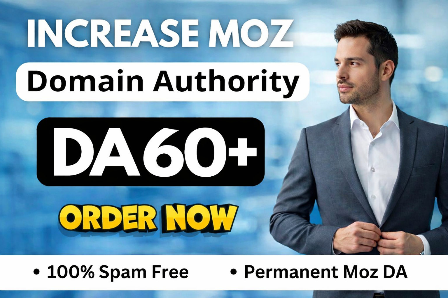 Increase MOZ DA 30 40 50 60 permanent Safe and Guaran...