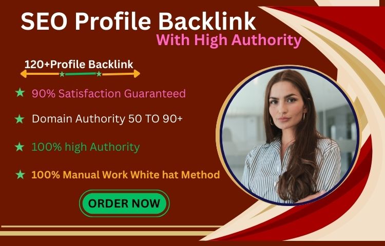  I will create 120 indexable profile Backlinks authority 