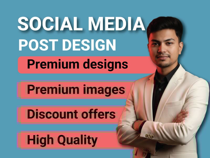 I will create professional social media designs for Instagram & LinkedIn or any platform