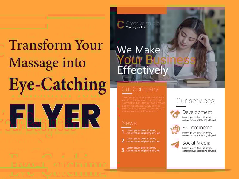 I will design your professional business flyer or brochure for your business