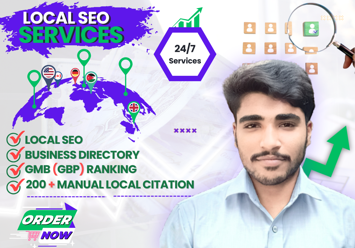 I will do local SEO, GMB (GBP) ranking and 200+ manual local citations