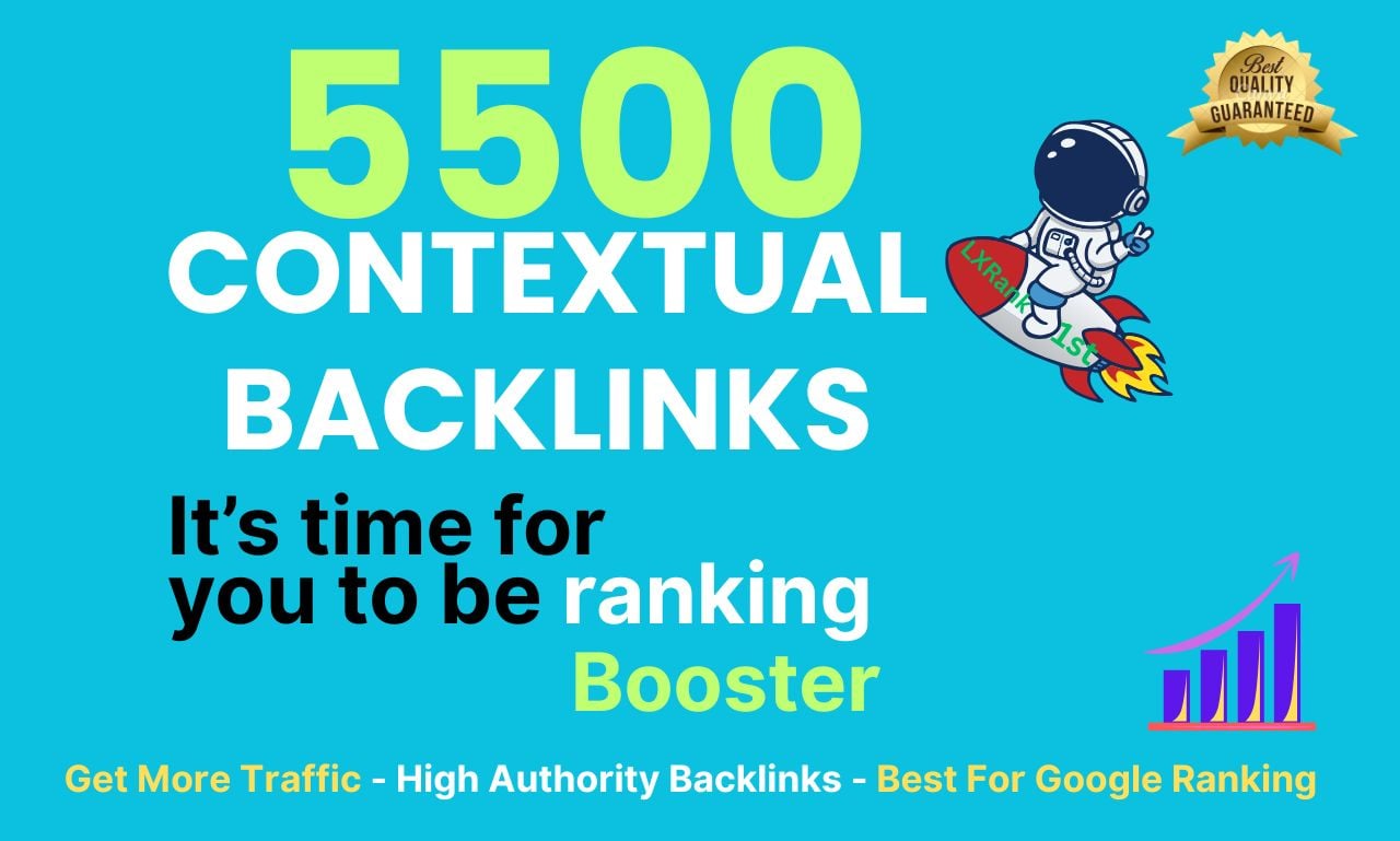 5500 permanent SEO DOFOLLOW Contextual Backlinks with High DA PA Site Rank your Website
