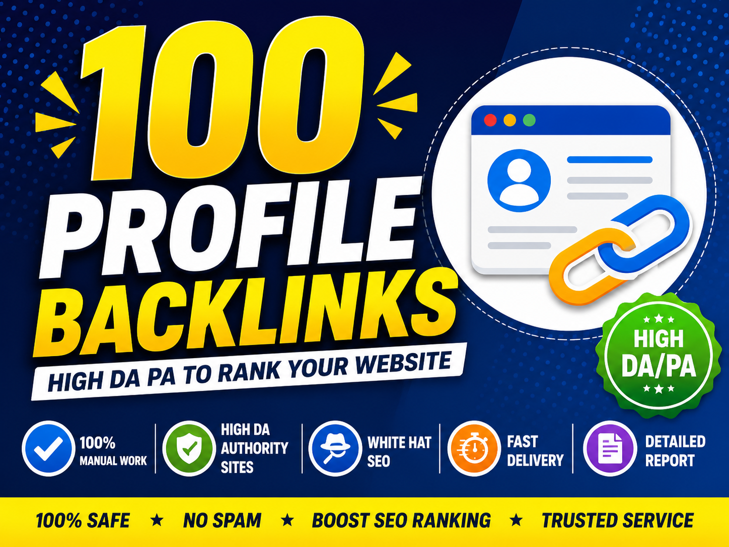 I Will Build 100 Manual High DA PA Profile Backlinks ...