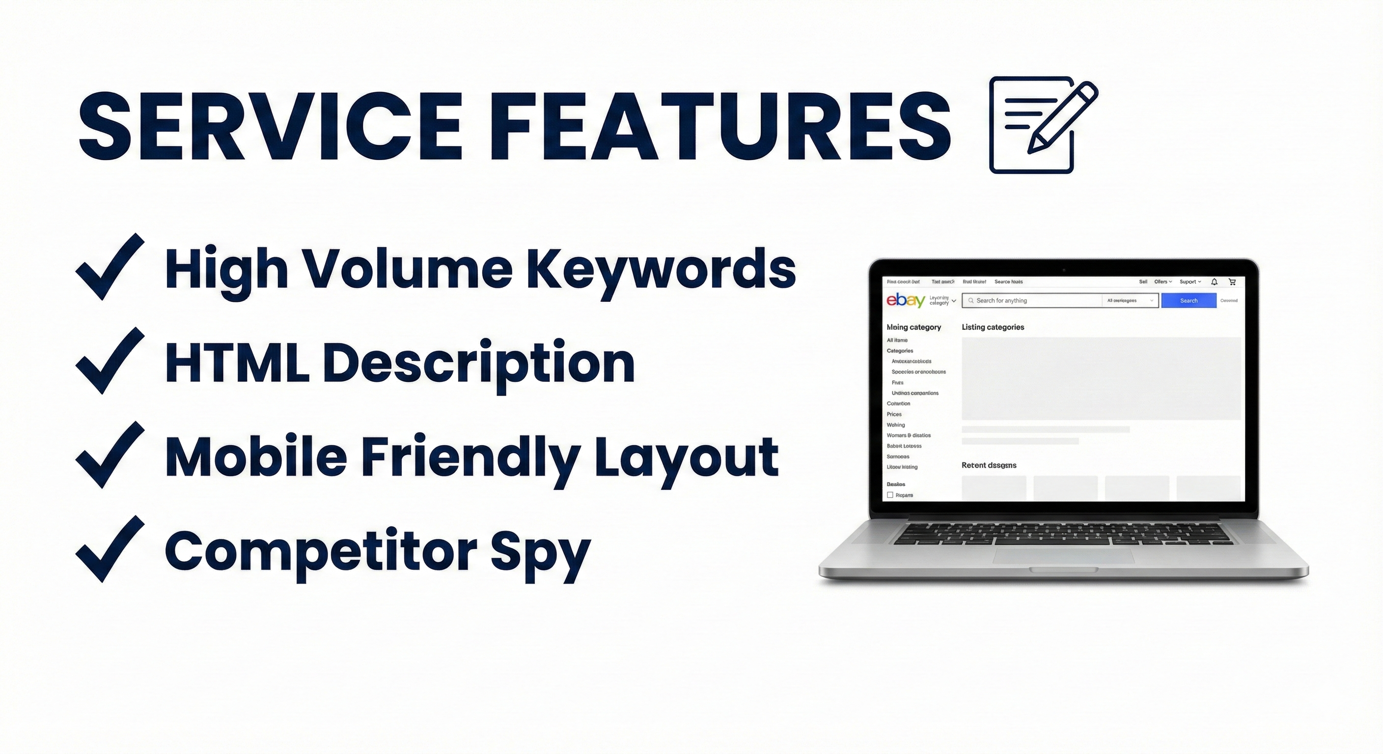 I will write 5 SEO Optimized eBay Titles and Product Descriptions to explode your sales
