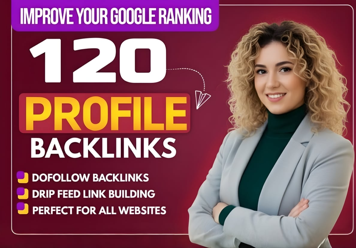 120 Exclusive Manual Profile Backlinks - High Quality...