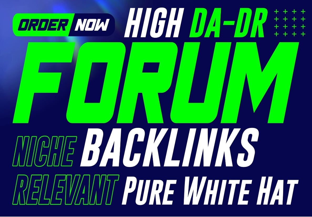 Build 50 High-Quality Forum Backlinks - 100 Manual &a...