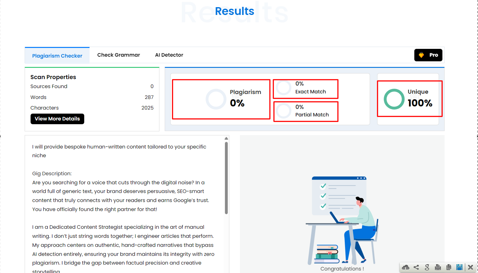 I will provide bespoke human-written content tailored to your specific niche
