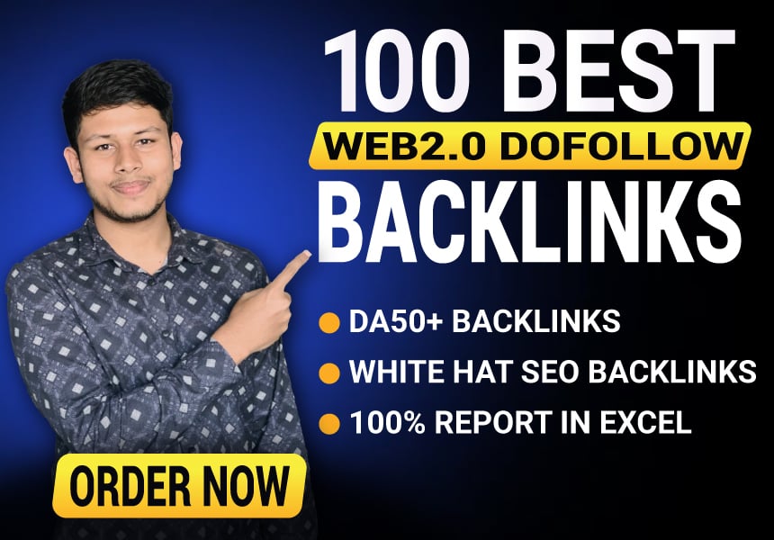 I will build 100 white hat Web 2.0 high quality SEO d...