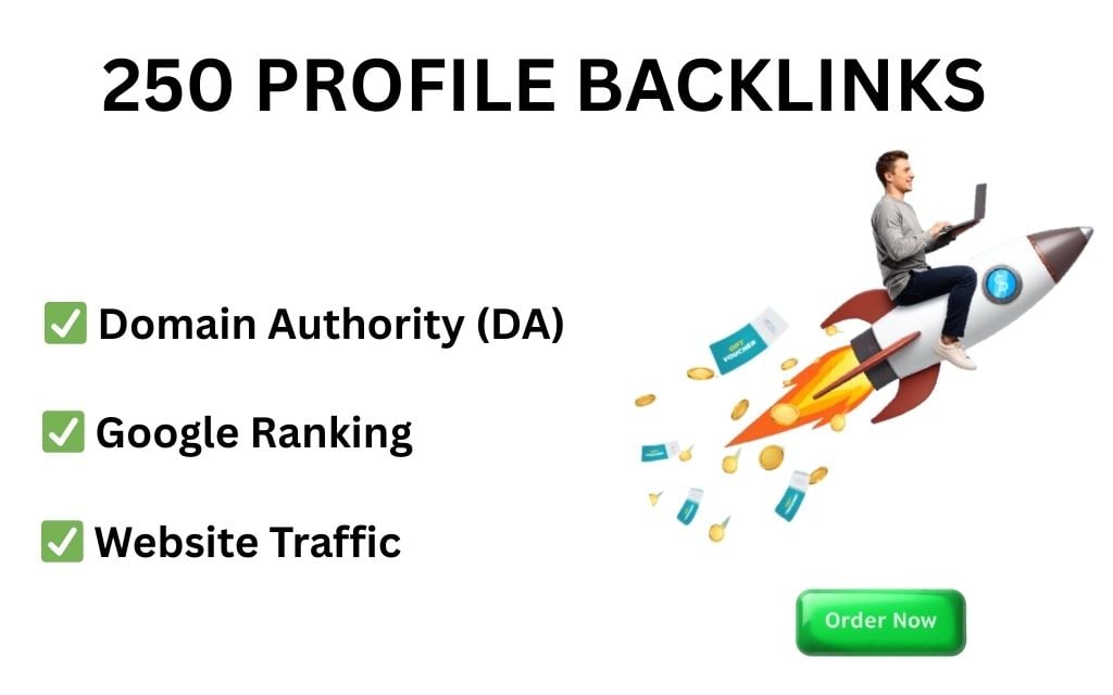 I will build 250 high quality profile backlinks for SEO ranking