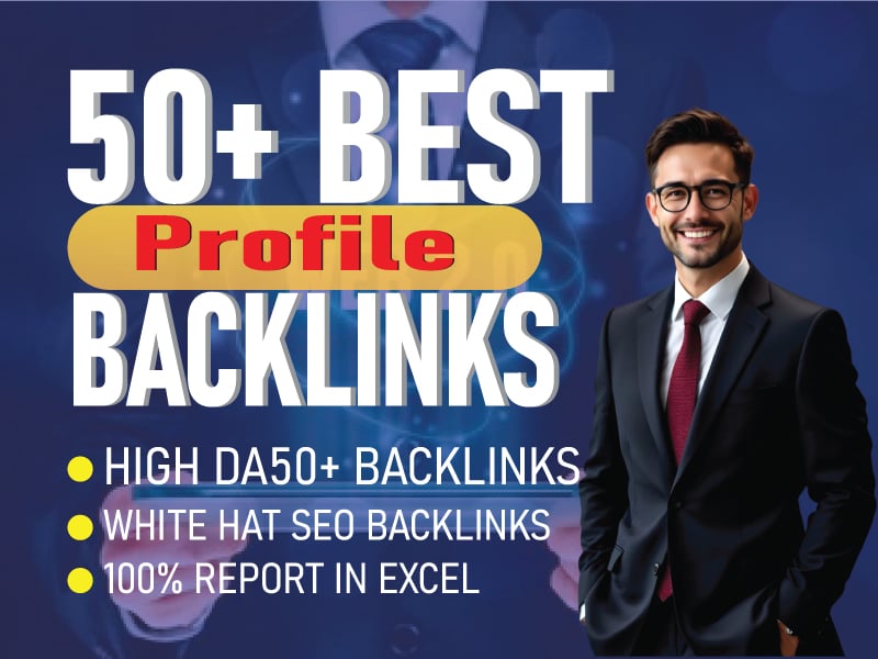 I will create 50+ high-quality profile backlinks to b...