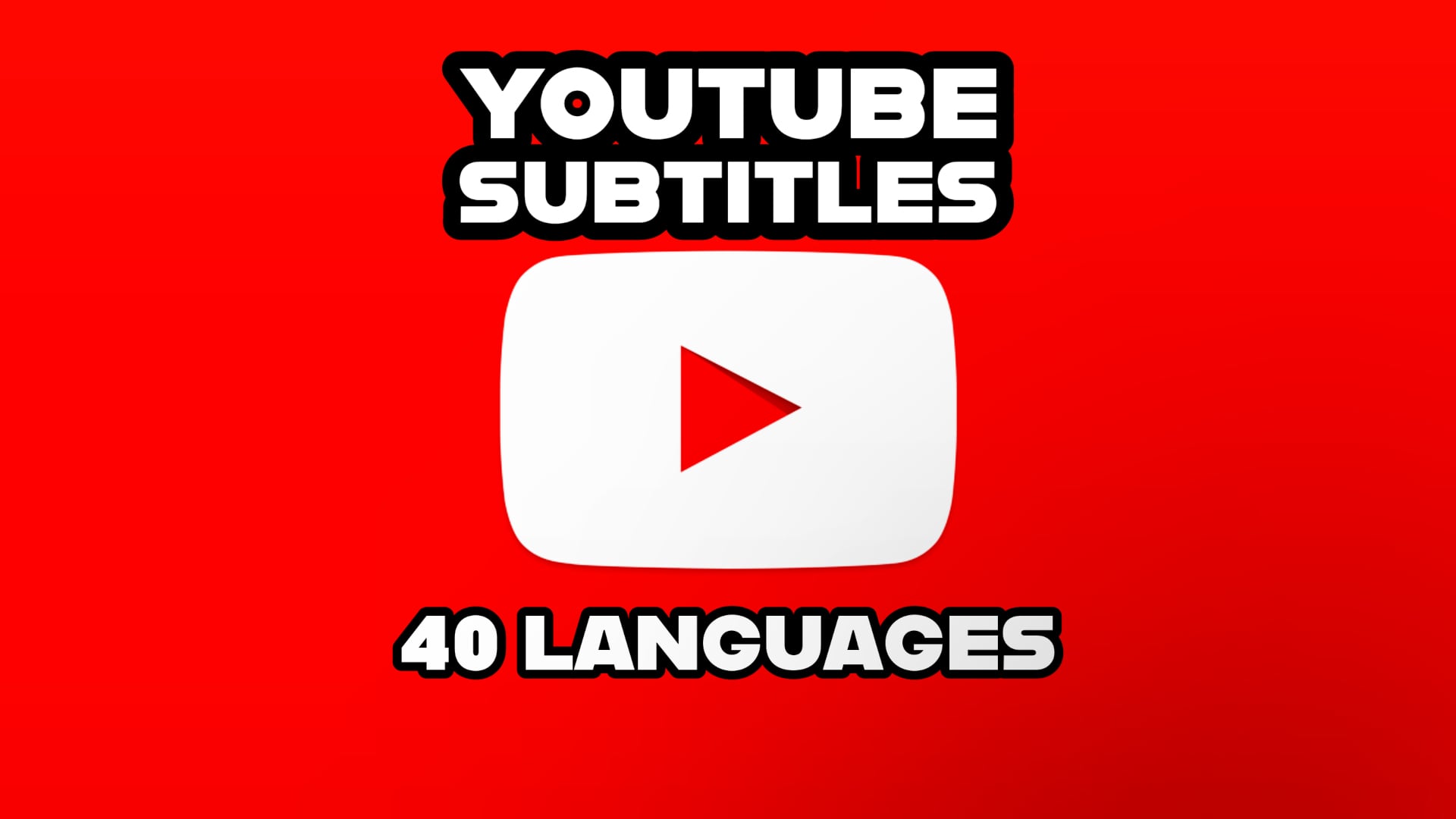 I will subtitle your YouTube video into 40 languages.