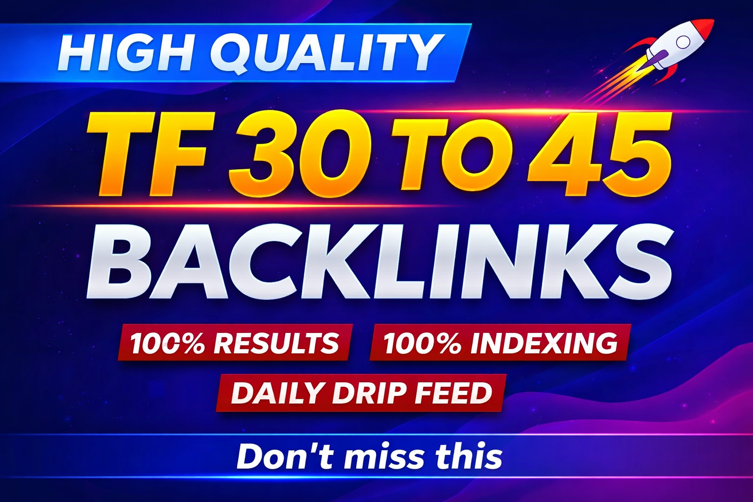High Quality TF 30&ndash;45 Powerful Backlinks To Boost Google Rankings