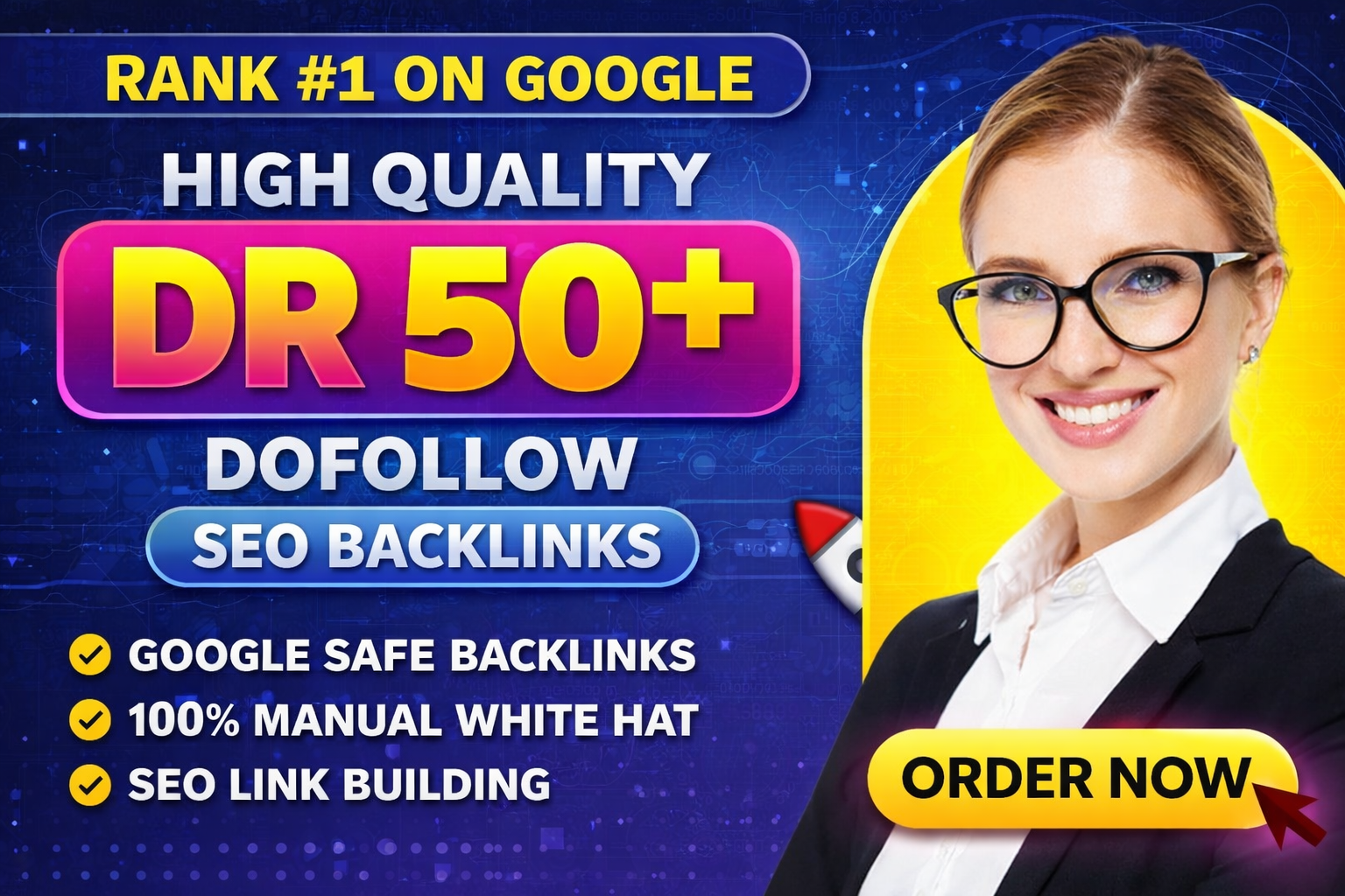 Create Manual High Authority DR 50+ 80 Backlink Improve your Website for Fast Google Page Ranking
