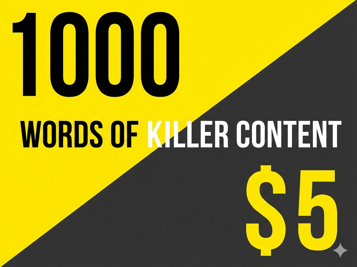 I will deliver 1000 words of high quality engaging co...