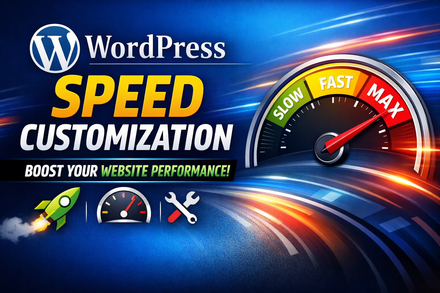 I will do WordPress speed customization and boost performance