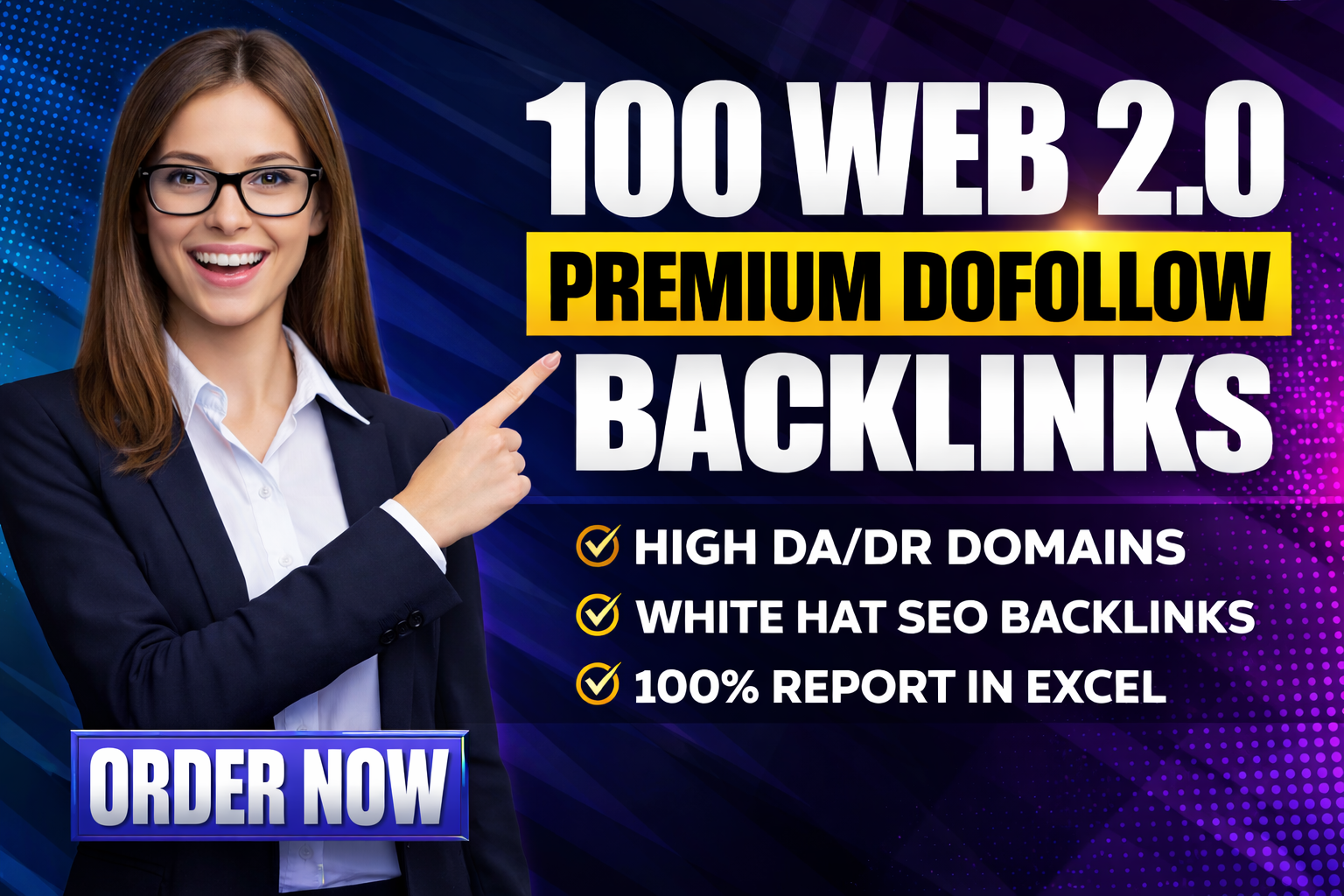 I will build 100 premium Web 2.0 dofollow backlinks f...