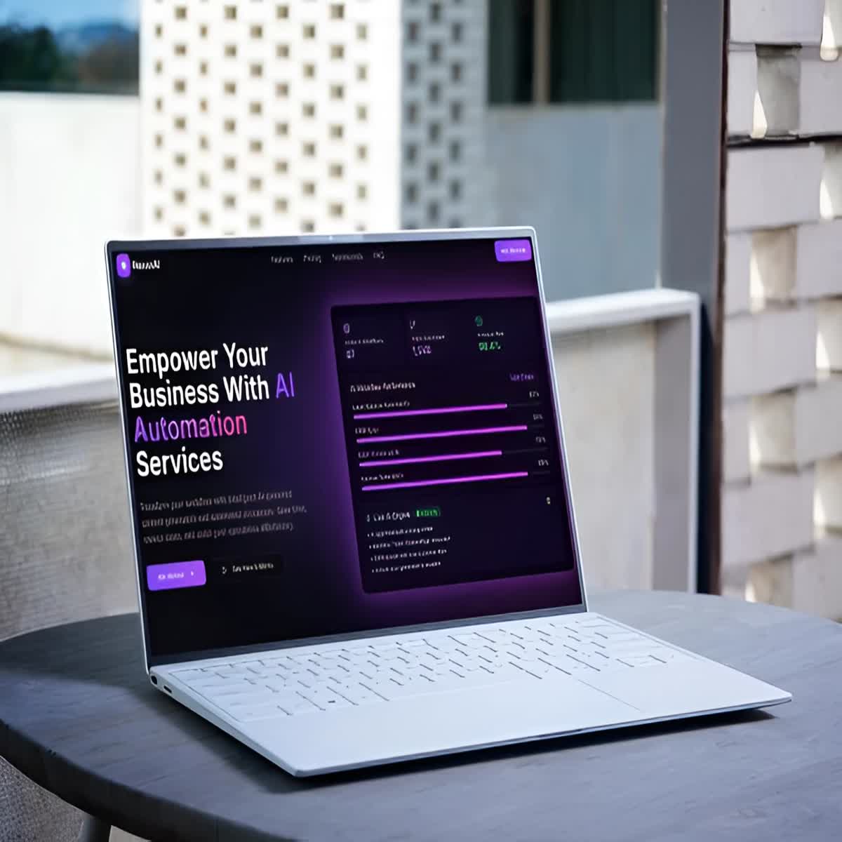 I will create a stunning modern website with clean UI and animations