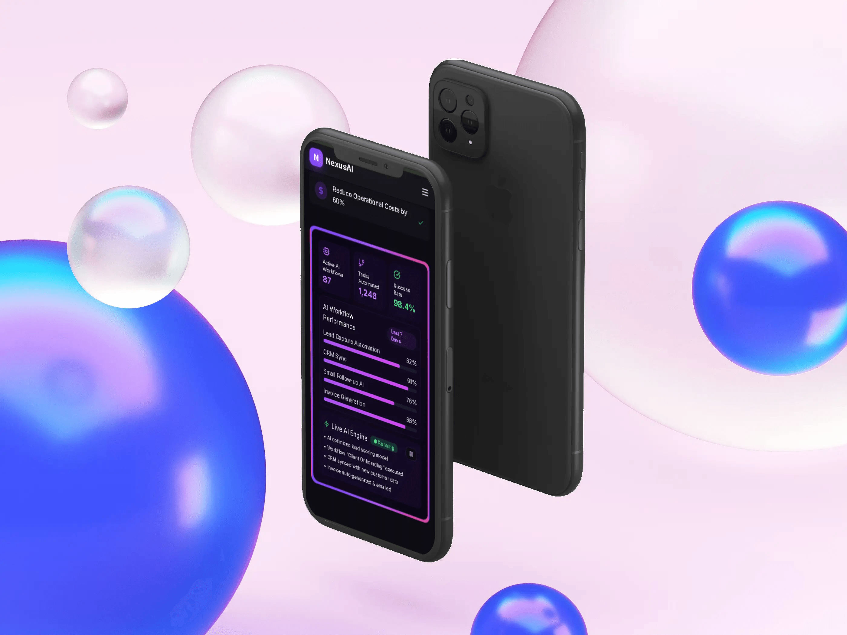 I will create a stunning modern website with clean UI and animations