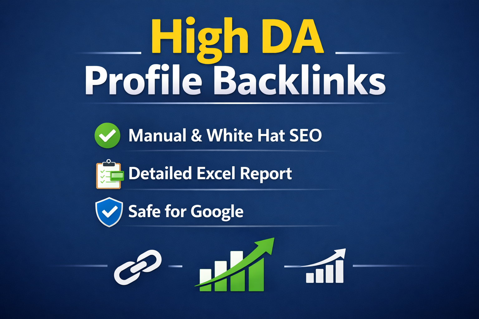 I will create high DA profile backlinks with detailed...