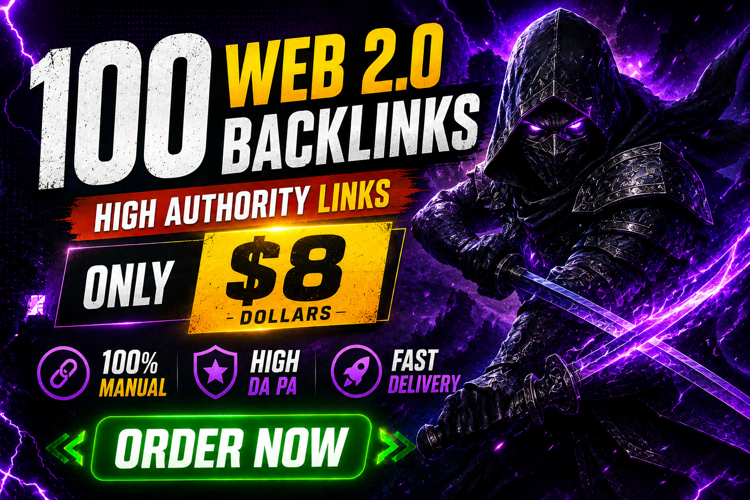 Get 100 manual web 2.0 backlinks to boost your website ranking