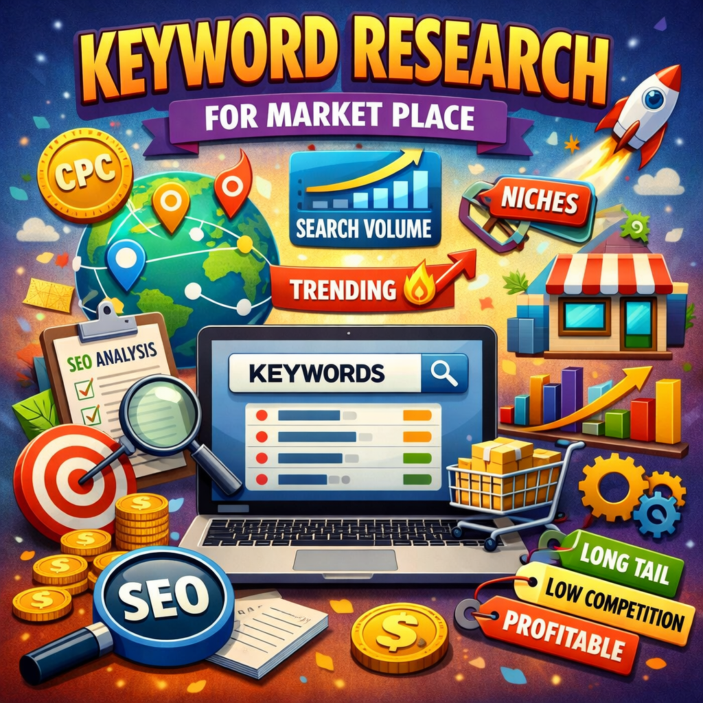 I will provide professional keyword research service of google ranking